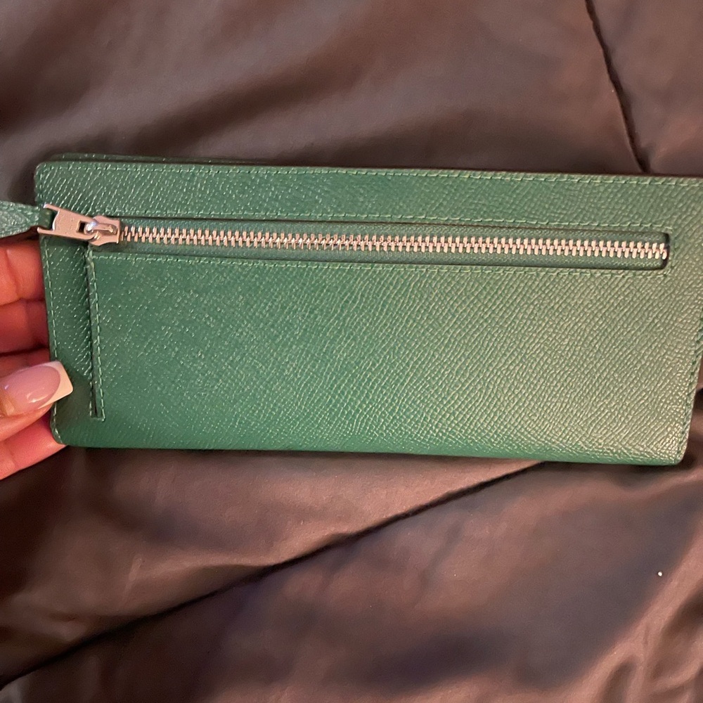 Coach Emerald Green Leather Shoulder Bag - Picture 11 of 16